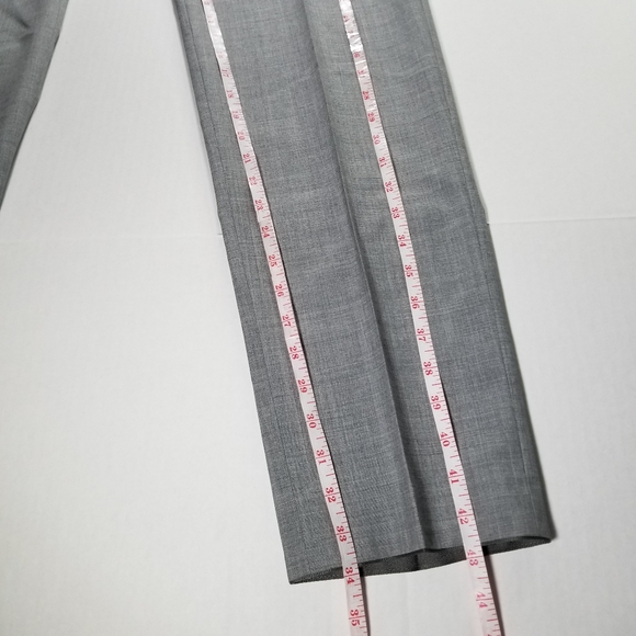 Hiltl NWT Size 54 38x34 Gray Vitale Barberis Canonico Wool Dress Pants 34" - Picture 7 of 8